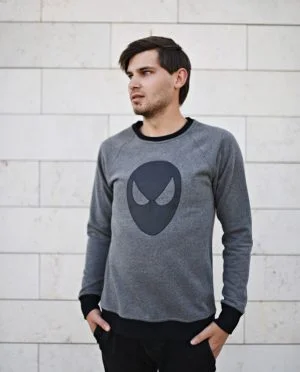 Organic cotton pullover sweatshirt - Hero of the SKY