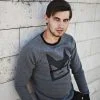 Unisex casual jumper from eco cotton knit - Hero of the DARK