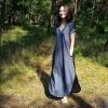 Comfortable long loose dress 'LAGOON'