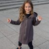 Brown hooded summer outwear for kids - jumper 'SEA'