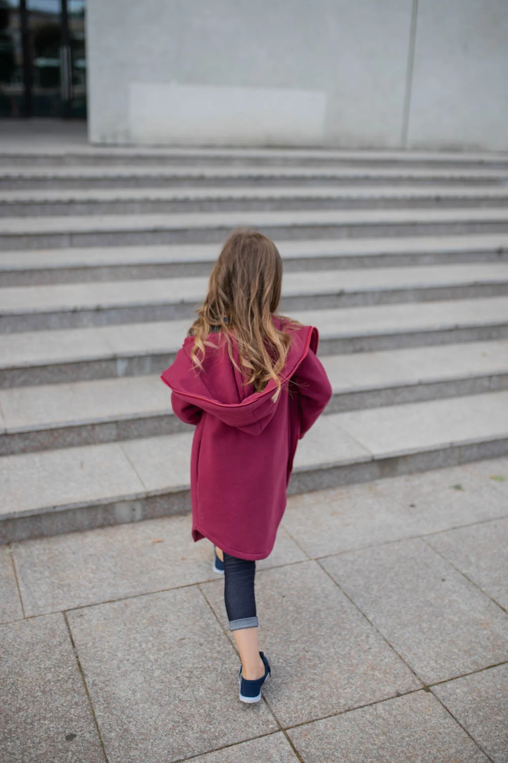 Comfortable hoodie for kids ‘SEA’ – Rhododendron