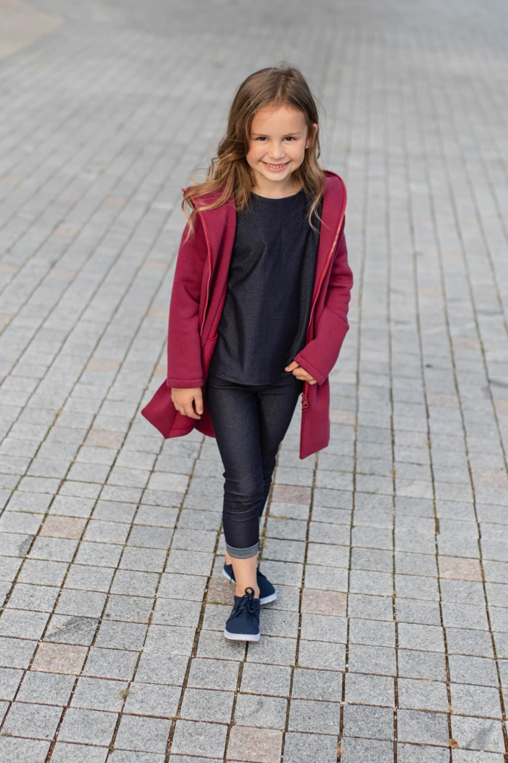 Comfortable hoodie for kids ‘SEA’ – Rhododendron