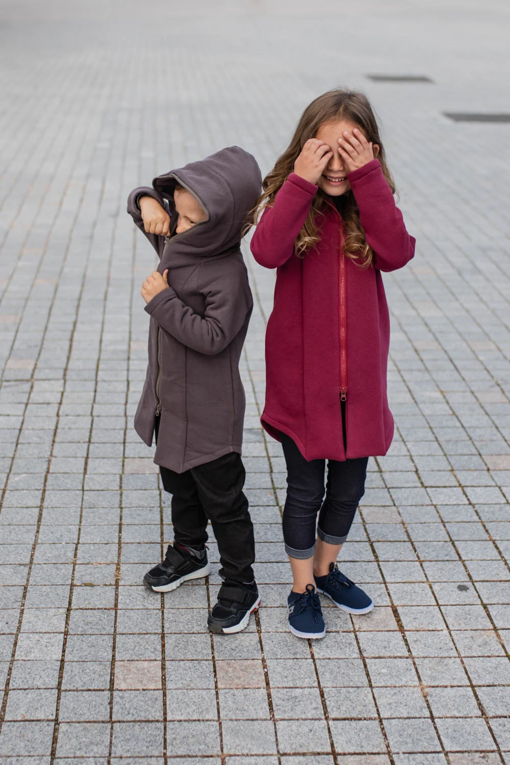 Comfortable hoodie for kids ‘SEA’ – Rhododendron