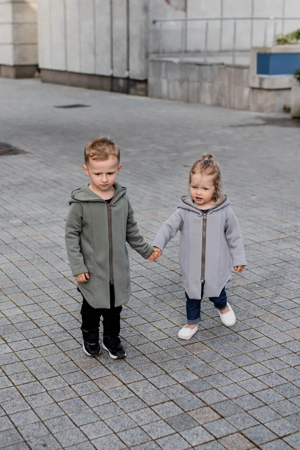 Summer kids coat ‘SEA’ – Olive green