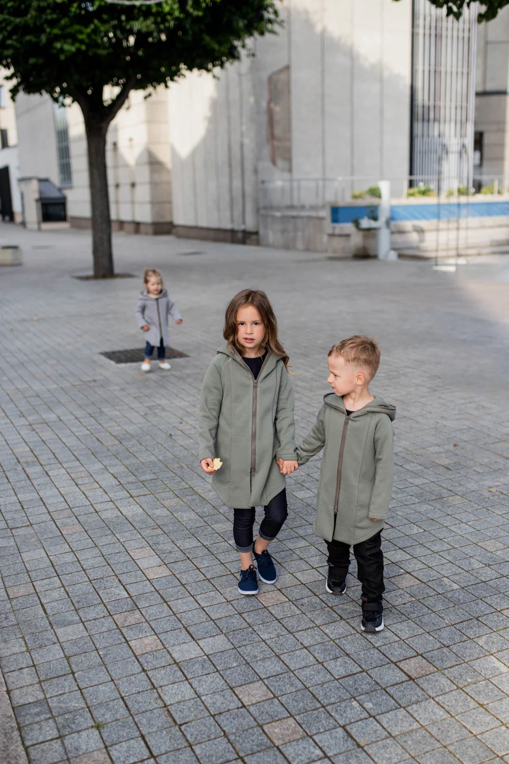 Summer kids coat ‘SEA’ – Olive green
