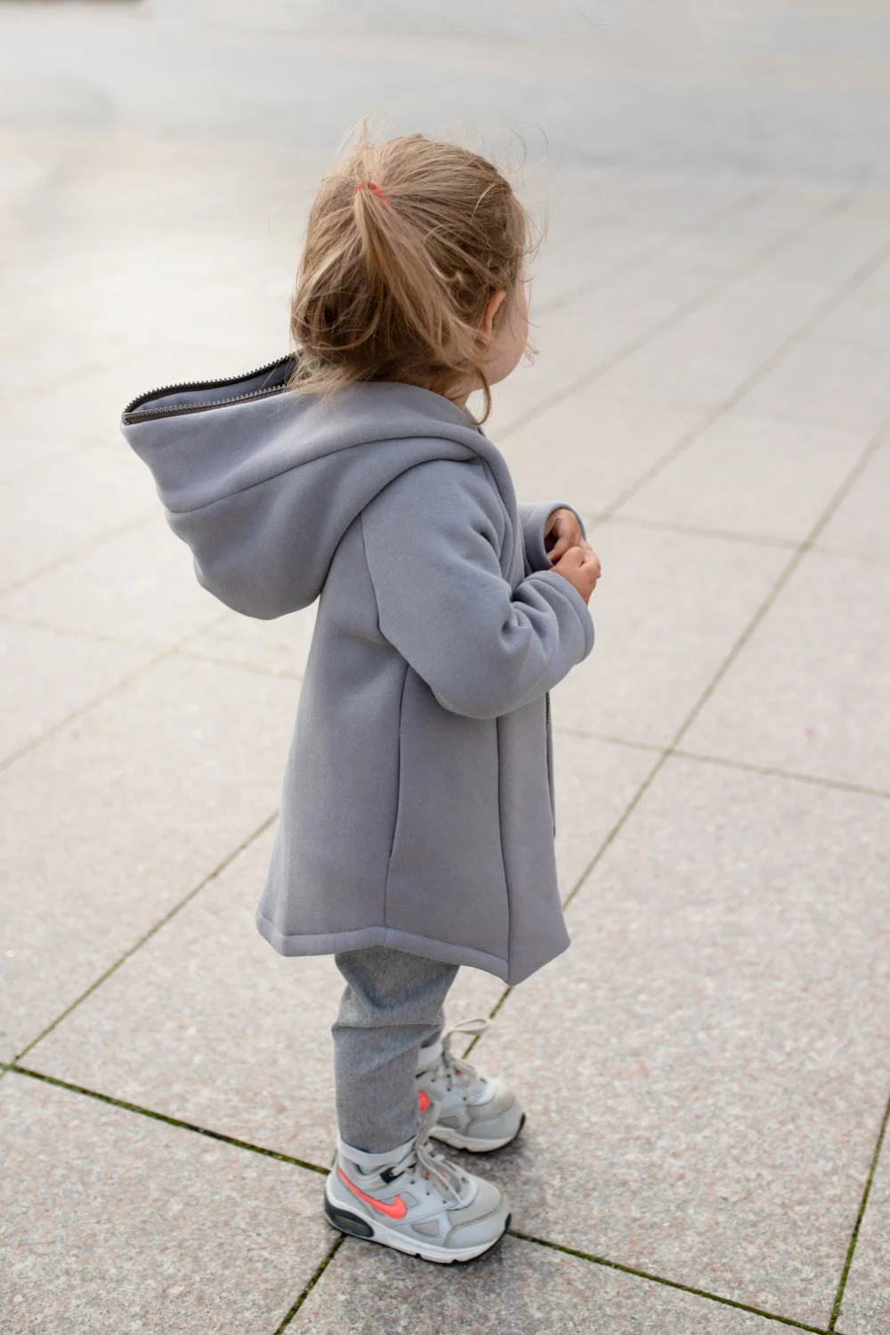 Kids Spring hooded jacket ‘SEA’ – Ivory