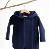 Blue zipped jumper with hood for kid 'SEA'
