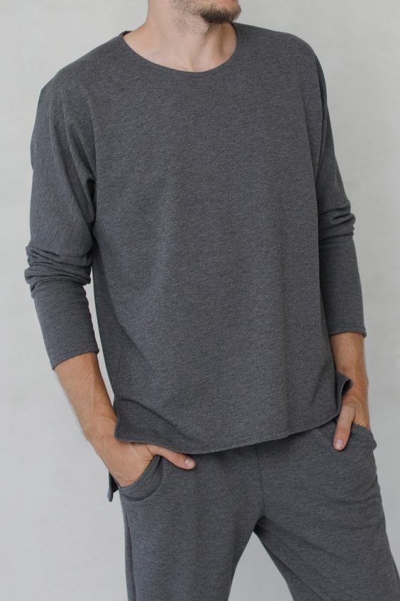 Long sleeve loose TOP for men