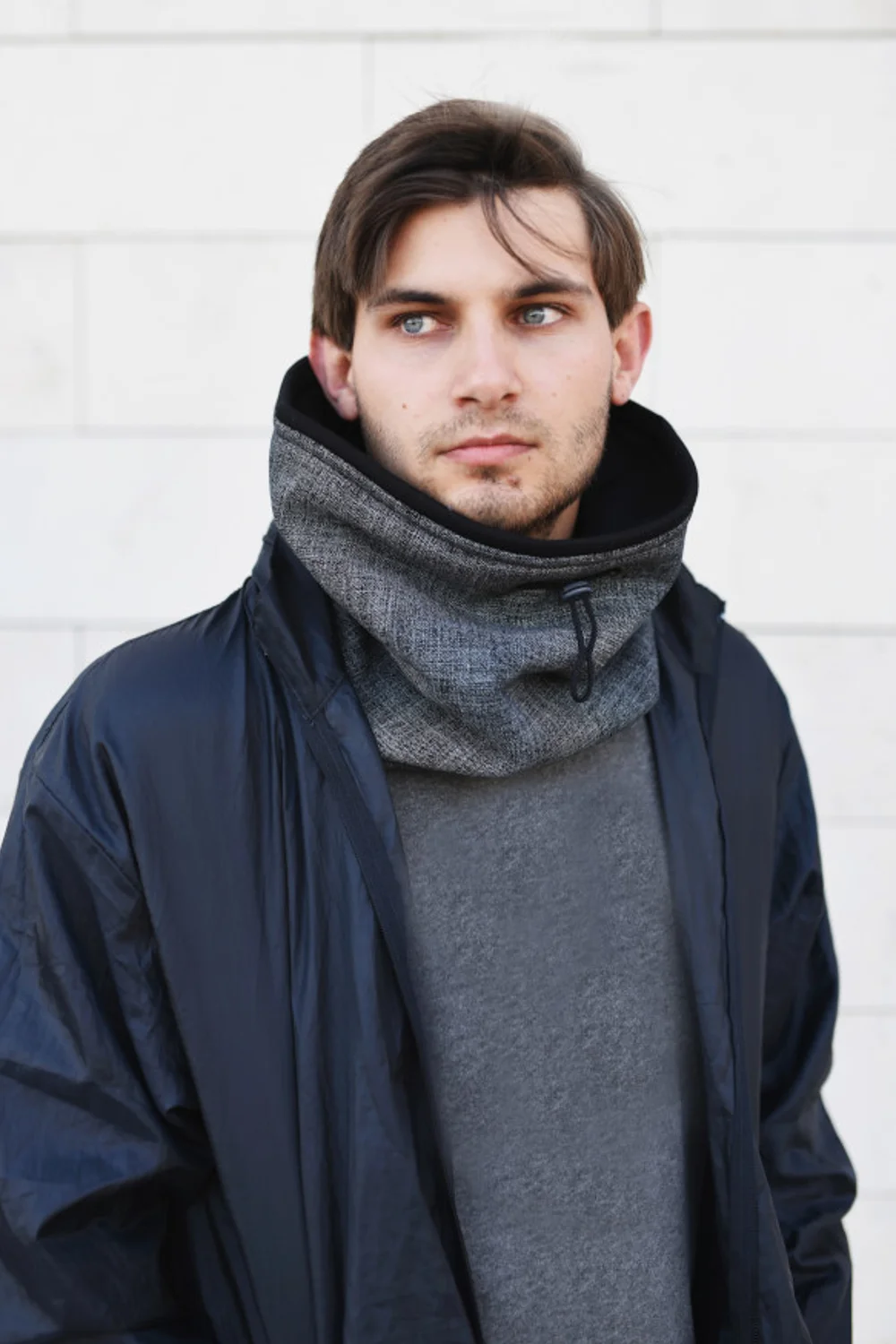 Grey UNISEX neck warmer