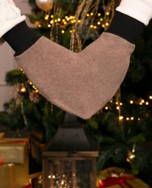 Heart mitten glove for winter