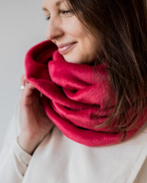 Warm infinity winter scarf