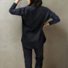 Two piece warm leisure set for women - trousers and long sleeve top