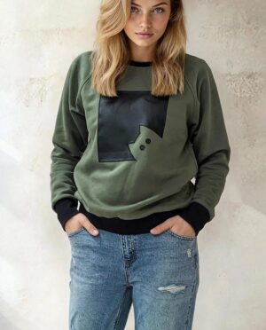 Warm cotton sweatshirt 'KITTEN'