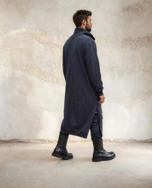 Long unisex zip up sweatshirt DUNE