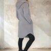 Unisex jacket with big hood and extra long zipper SEA