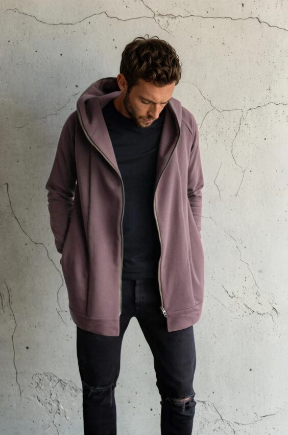 Warm cotton knit summer jacket ‘ROAD’