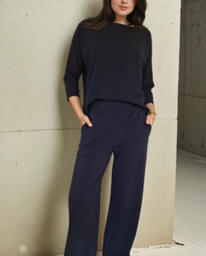 Elegant Black Wide-Leg Pants
