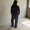 Elegant Black Pants with Side Slits