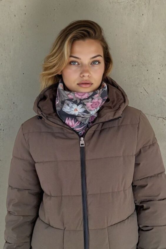 Cotton neck warmer  – Blossom