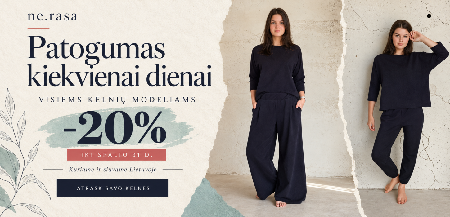 Lithuanian navy trousers editorial banner